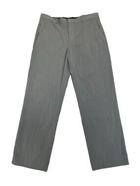 Banana Republic Modern Fit Gray Pinstripe Wool Dress Pants Mens 36x32 Business